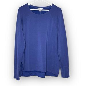 Athleta Blue Purple Crewneck Pullover Soft Sweatshirt Athleisure Women’s Large